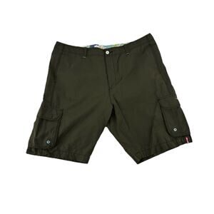 Tommy Bahama Relax Size 40 Men Cargo Shorts Green Active 11” Inseam 61-2
